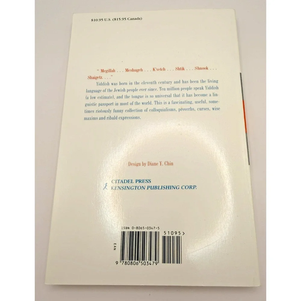 Dictionary of‎ Yiddish Slang & Idioms Fred Kogos PB Language Humor Reference